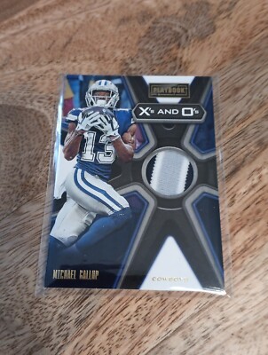 2019 Panini Playbook X's and O's Jerseys Patch  Michael Gallup #34