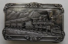 Vintage 1984 Railroad Transportation 3D Belt Buckle