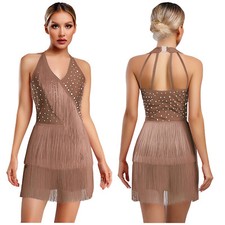 Women Jumpsuit Salsa Bodysuit Ballet Dancewear Tango Leotard Competition Latin