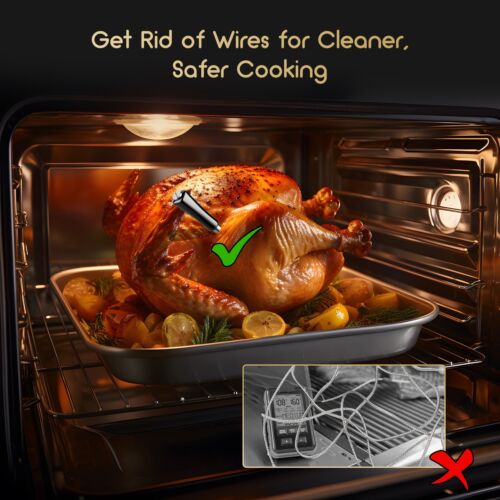 Inkbird Bluetooth Fleischthermometer kabelloser Grill Temperaturmesser Oven IP67 - Bild 5 von 13