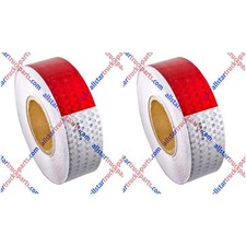 Qty2-Conspicuity Tape 2  x150  Approved DOT-C2 Reflective Trailer Red White