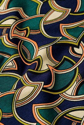 Produktbild von King Louie Damen Midirock – Mit Grafik-Print, Aus Viskose, Ausgestellter Schnitt (Juno Skirt Elysse)