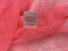 Vintage SHEER Pleated CHIFFON Hot Pink BABYDOLL Nightgown Sears Large