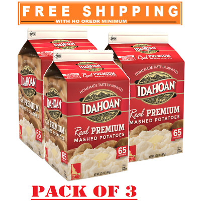 3 Packs of Idahoan Real Premium Mashed Potatoes, 3.25 lbs.