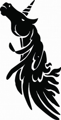 NEW TRIBAL UNICORN #TAN1//14 DECAL VINYL GRAPHIC CAR TRUCK AUTO VAN SUV ANIMAL