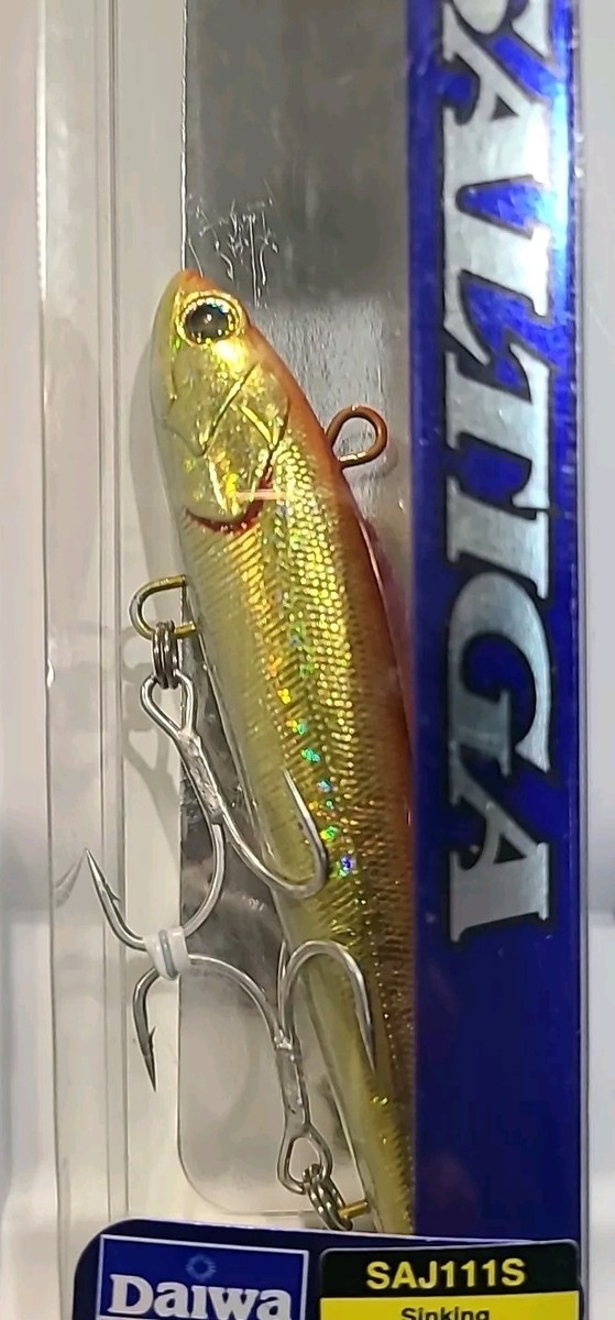 Leurre Daiwa Saltiga Jerkbait 4 3/8" - Orange, Coulant, Pêche En Mer