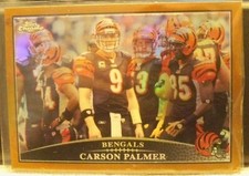 2009 Topps Chrome Copper Refractor Football Card Of Carson Palmer #TC14 #126/649