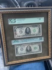 New ListingFramed 1934 $1000 and 1934 $500 Federal Reserve Notes. High Grades!