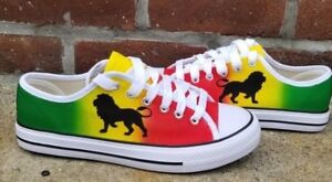 red yellow green shoes