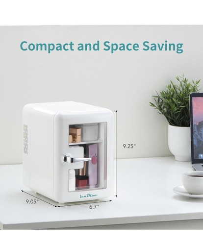 Ice Blue Skincare Beauty Fridge With See Through Door 12v DC 110v AC Car & Home - Picture 7 of 7