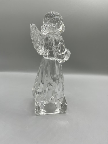 Mikasa Lead Crystal Glass Angel with Harp from Herald Collection Made in Germany - Picture 2 of 6