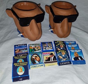 2 Joe Cool Camel Kool Buddies Beer Can Holder Coozie Matches Cigarettes Ebay