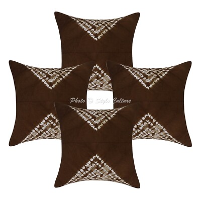 Shibori Handwoven Pillow Cases Floor Decorative Tie Dye Home Boho Cushion Cover