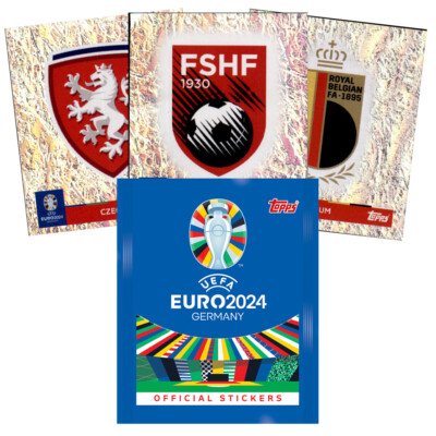 Topps UEFA EURO 2024 Germany Sammelsticker ALB, AUT, BEL, BIH, CRO, CZE