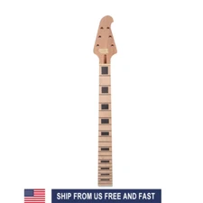 22fret 24.75inch Guitar Neck Maple fretboard Bolt on heel Block Inlay