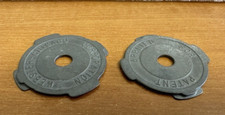45 Rpm Record Adapter Inserts Metal Chicago Webster Corp 2 LOT