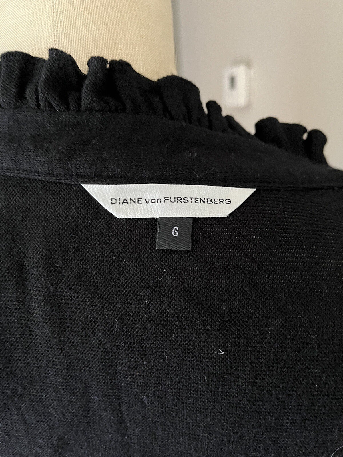 Dvf Diane Von Furstenberg Volante  Wool Wrap Dress - image 3