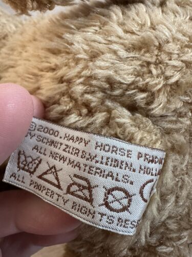 Happy Horse Mouse Rat Soft Toy Brown Plush Large VTG 2000 Holland Curly Fur 14" - Picture 6 of 8