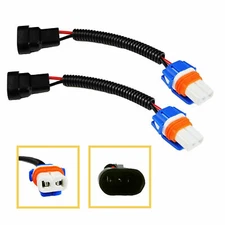 2x 9006 9012 HB4 Plug and Play Wiring Harness Extension Socket for LED Fog Light