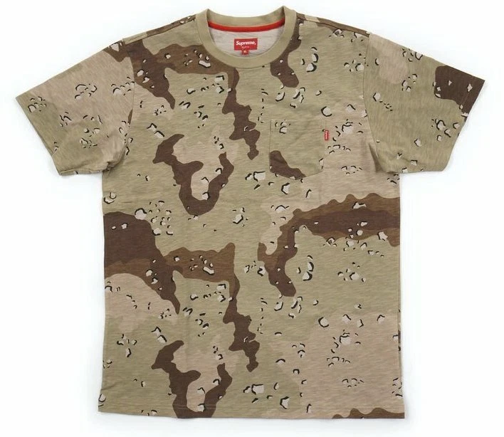 Tee shirt Supreme Pocket Desert Camo SS17 taille Medium NEUF RARE DEADSTOCK