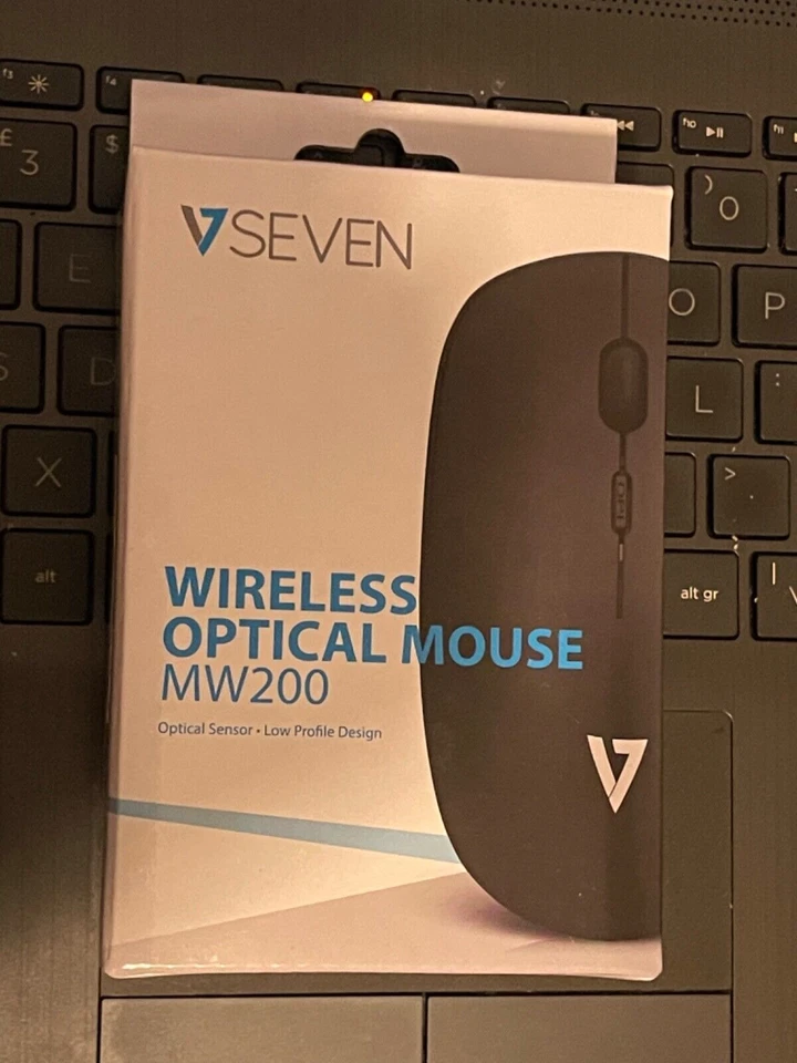 Official V7 WIRELESS OPTICAL 4 BUTTON MOUSE 2.4GHZ/ MAX PI WITH BATTERY-MW200 - Image 2 of 3