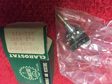 44S-250K-W  250K  .2 WATT 255-153  CLAROSTAT POTENTIOMETER NOS
