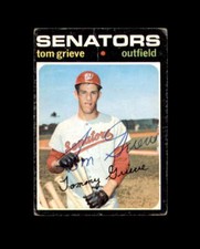 Tom Grieve Hand Signed 1971 Topps Washington Senators Autograph