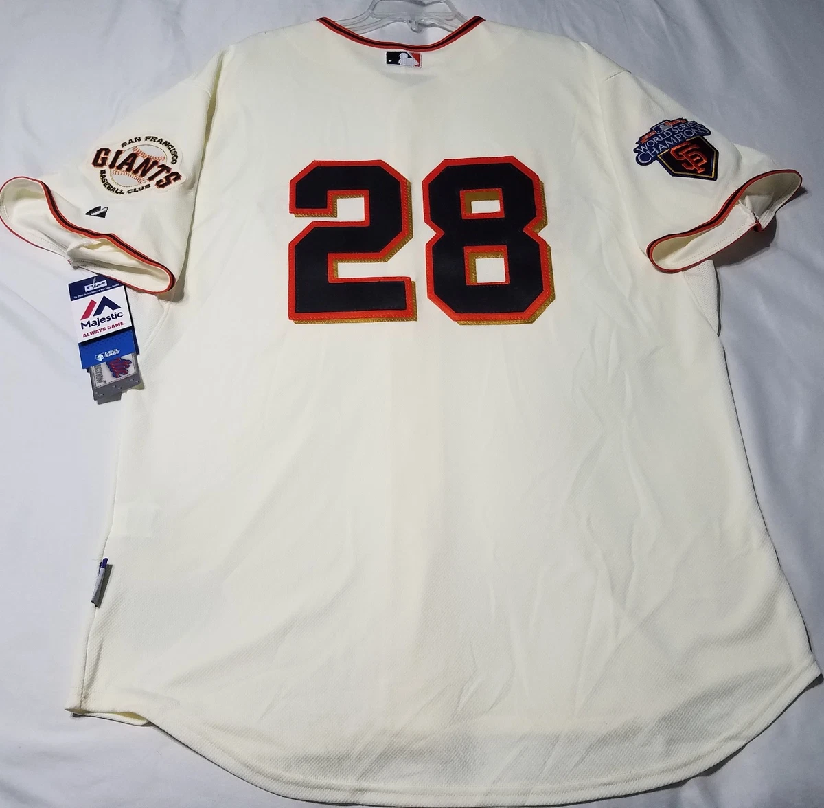 Authentic Majestic 52 2XL San Francisco Giants BUSTER POSEY COOL BASE JERSEY