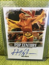 Trading Card Leaf Autographed Hulk Hogan 2015 LEAF POP CENTURY Wrestling