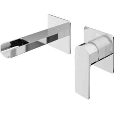 VIGO Atticus Single Handle Wall Mount Bathroom Faucet in Chrome