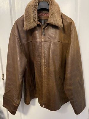 Vintage Timberland Weathergear XL Leather Jacket W. Detachable