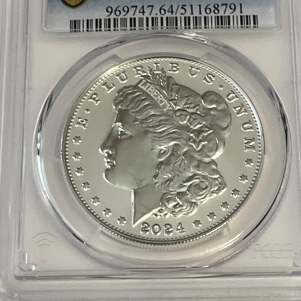 2024 S $1 PCGS PR69 Peace & PR64 Morgan. Two-Coin Reverse Proof Set First Strike - Image 4 of 4