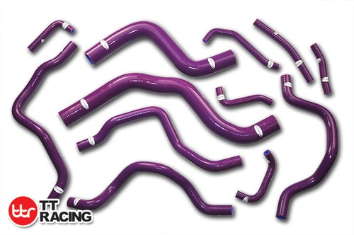 Silicone Radiator Coolant Hose Kit MITSUBISHI LANCER EVO 7/8/9 CT9A Blue - Picture 4 of 6
