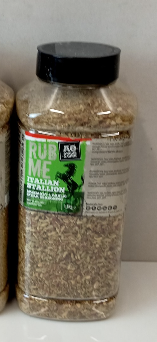 Angus & Oink Rub Me Italian Stallion Rosemary & Garlic Meat Seasoning Mix 1.1Kg