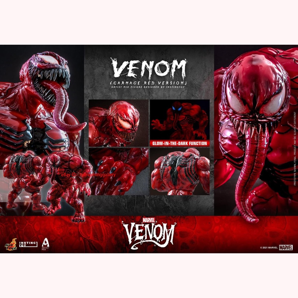 Hot Toys AMC034 Marvel Venom carnage Red version 1/6 Scale Limited