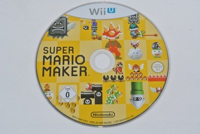 Super Mario Maker (Nintendo Wii U, 2015) - NUR DISC - KOSTENLOSER VERSAND
