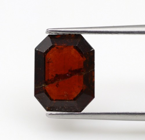 3.73 Ct Untreated Natural Brown Hessonite Garnet Loose Octagon Gemstone 10x8 mm - Picture 3 of 10