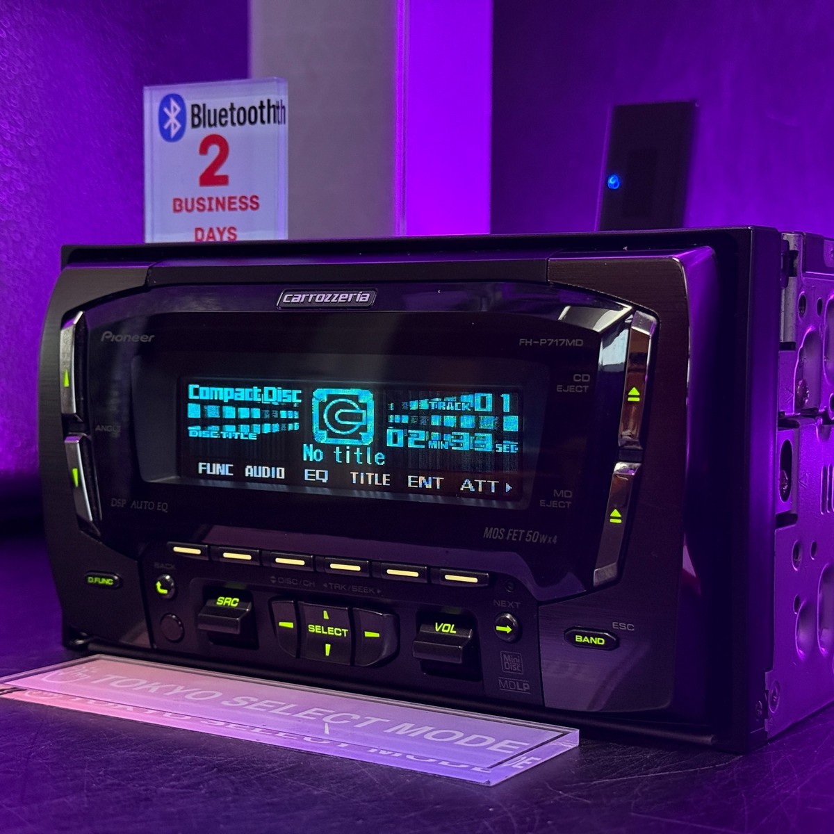Pioneer FH-P717MD カーオーディオデッキ Pioneer Carrozzeria FH-P717MD 2DIN Car Audio CD MD Added Bluetooth