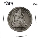 1854 Arrows Seated Liberty Silver Half Dollar ***F+***