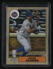 2022 Topps Chrome Ben Baller Edition #87BC-10 Pete Alonso 1987 Topps Baseball