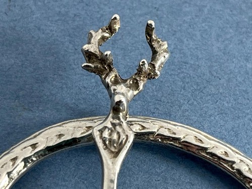 ANTIQUE EDWARDIAN SCOTTISH SOLID SILVER CELTIC PENANNULAR BROOCH - Picture 6 of 10