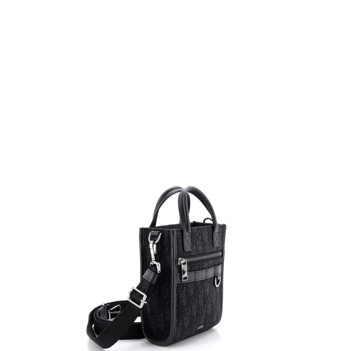 Christian Dior Safari North South Convertible Tote Oblique Canvas