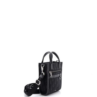 Christian Dior Safari North South Convertible Tote Oblique Canvas