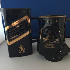 Pair Of Johnnie Walker Black Label Scotch Whisky Jugs