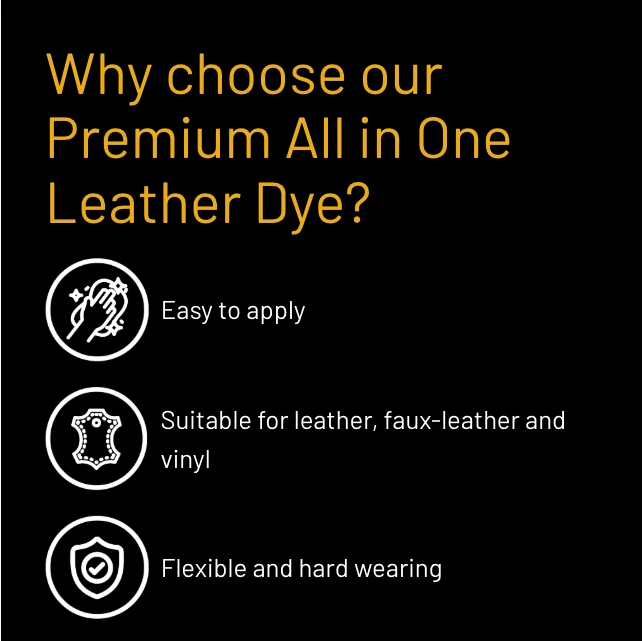 ALL IN ONE Leather Colourant Paint Dye to Replace lost Colour in your Leather - Image 2 of 4