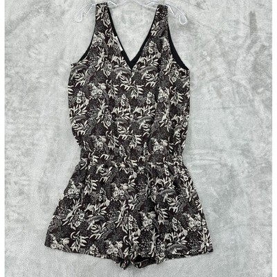 Scotch & Soda Romper Womens Large Floral Une Bonne Journee Beach Resort Brown
