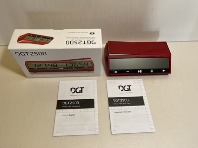 DGT 2500 Official FIDE Digital Chess Clock - New