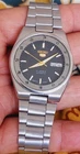 Seiko 5 Watch Automatic Vintage  Black dial  6309 Movement day date @ Japan