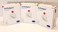 Sorbalgon AG Silver Calcium Alginate Dressing 2" x 2" Lot Of 30 EXP 6/16/25
