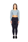 PRO 11 WELLBEING Women's Cropped Long Sleeve Training Top Contoured Fit